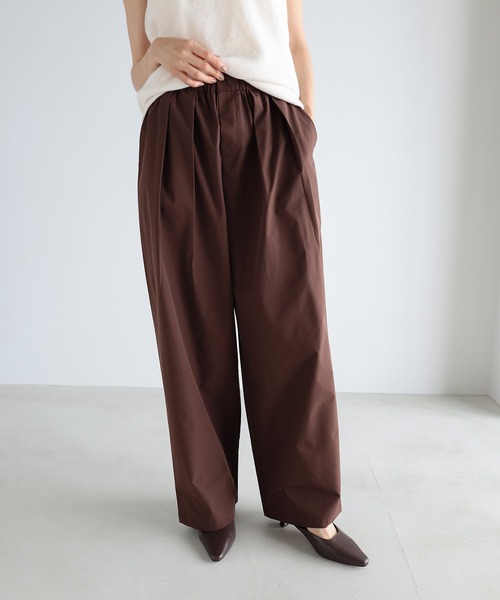 evernavy(エバーネイビー)の「タフタタックワイドパンツ(その他パンツ・レディース・ブラック/チョコ/ベージュ/ネイビー・M/L)」の15枚目の写真
