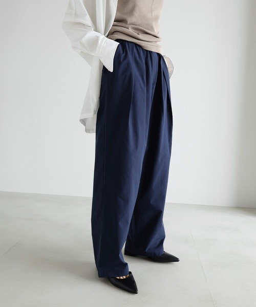 evernavy(エバーネイビー)の「タフタタックワイドパンツ(その他パンツ・レディース・ブラック/チョコ/ベージュ/ネイビー・M/L)」の17枚目の写真