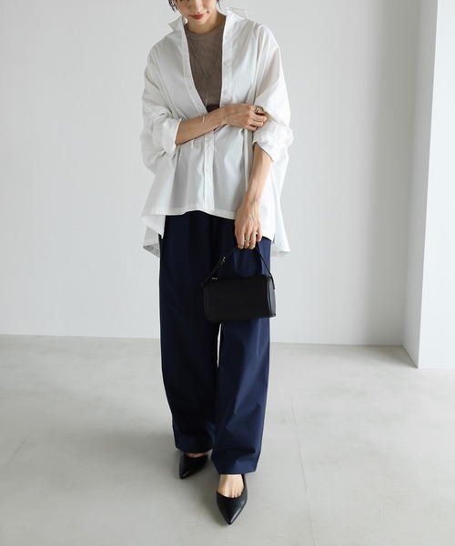 evernavy(エバーネイビー)の「タフタタックワイドパンツ(その他パンツ・レディース・ブラック/チョコ/ベージュ/ネイビー・M/L)」の18枚目の写真
