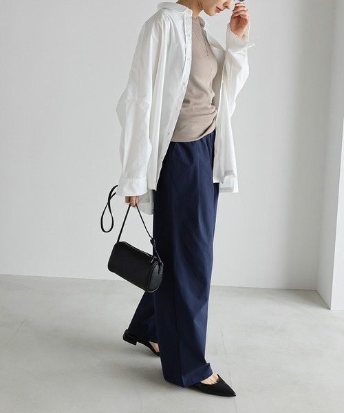 スウェットタックパンツ ネイビー M スウェットタックパンツ ネイビー M