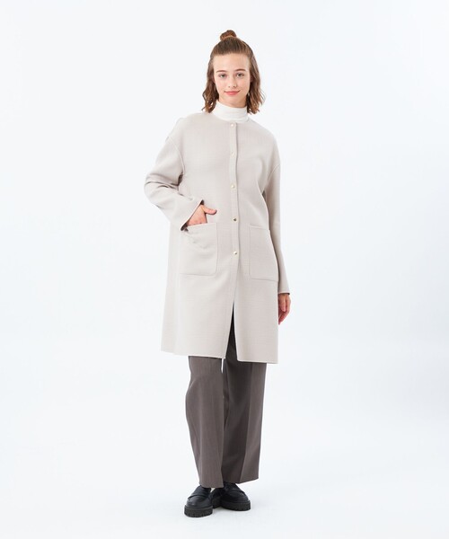 IVENREY(イベンリー)】ウール製（ノーカラーコート）｜MACKINTOSH