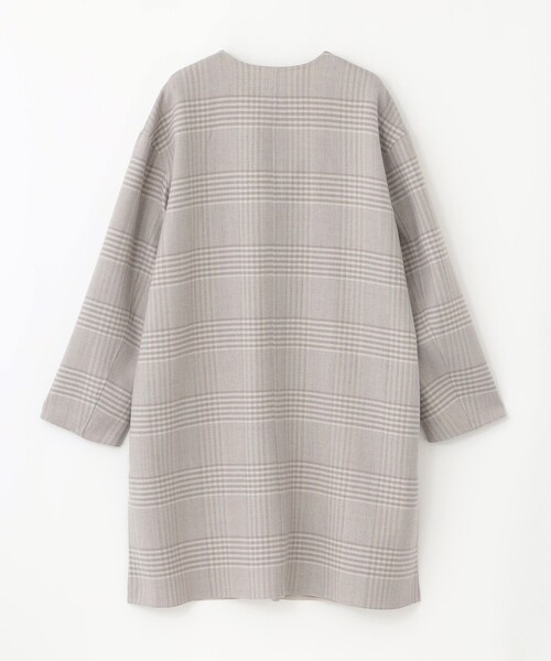 MACKINTOSH PHILOSOPHY（ﾏｯｷﾝﾄｯｼｭ ﾌｨﾛｿﾌｨｰ）の「【IVENREY(イベンリー)】ウール製（ノーカラーコート・レディース・チャコールグレー/ダークネイビー/ベージュ・36/38）」の15枚目の写真