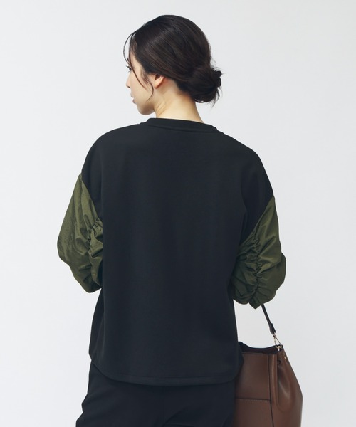 NEW BALANCE(ニューバランス)の「【別注】ニューバランス New Balance THE CITY シャイニーウーブンコンビプルオーバー 限定コラボ(Tシャツ/カットソー・レディース・グレー/ブラック系その他/ブラック・M/L/XL)」の20枚目の写真