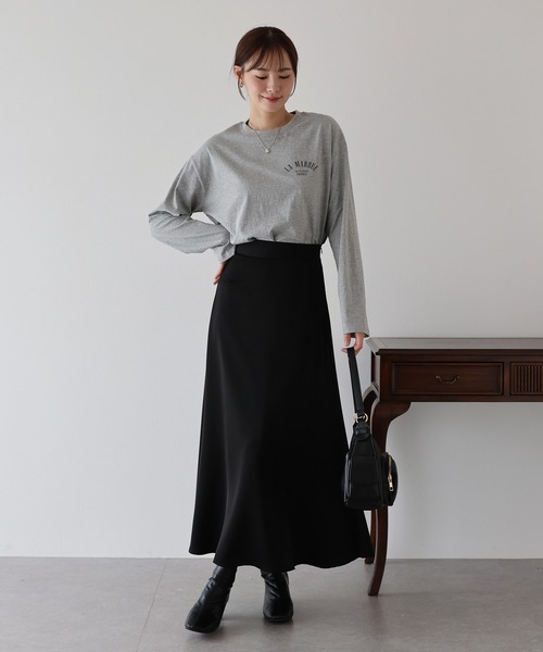 BLUEEAST(ブルーイースト)の「ワンポイントロゴTシャツ(Tシャツ/カットソー・レディース・グレー/アイボリー/ブラウン・MEDIUM)」の7枚目の写真