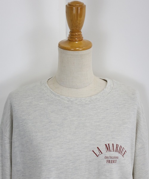 BLUEEAST(ブルーイースト)の「ワンポイントロゴTシャツ(Tシャツ/カットソー・レディース・グレー/アイボリー/ブラウン・MEDIUM)」の19枚目の写真