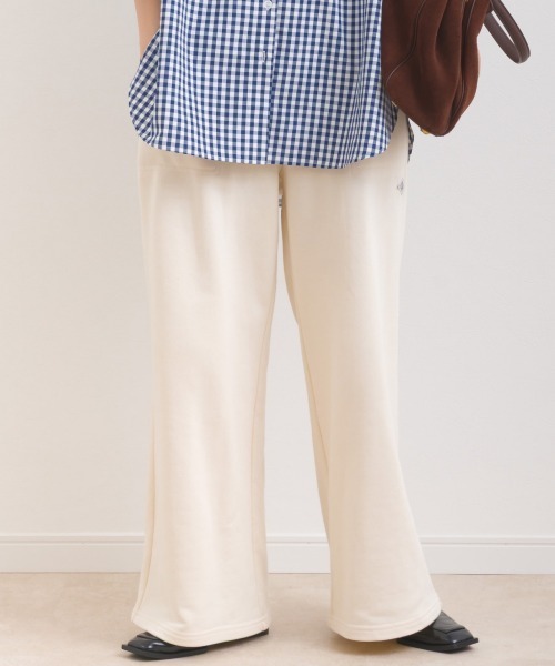 OMNES（オムネス）の「テック裏毛ワイドスウェットパンツ（スウェットパンツ・レディース・ブラック/ダークグレー/ホワイト/グレー・FREE）」の2枚目の写真