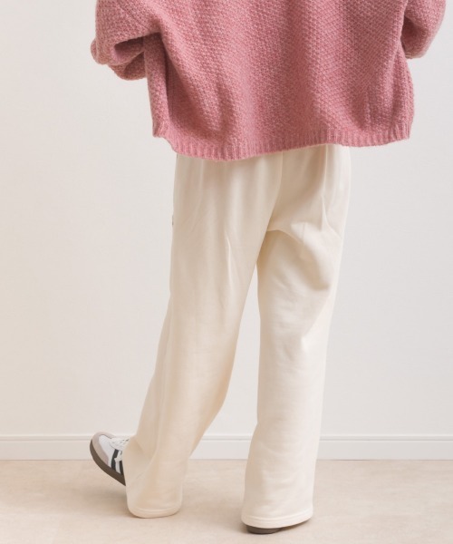 OMNES（オムネス）の「テック裏毛ワイドスウェットパンツ（スウェットパンツ・レディース・ブラック/ダークグレー/ホワイト/グレー・FREE）」の7枚目の写真