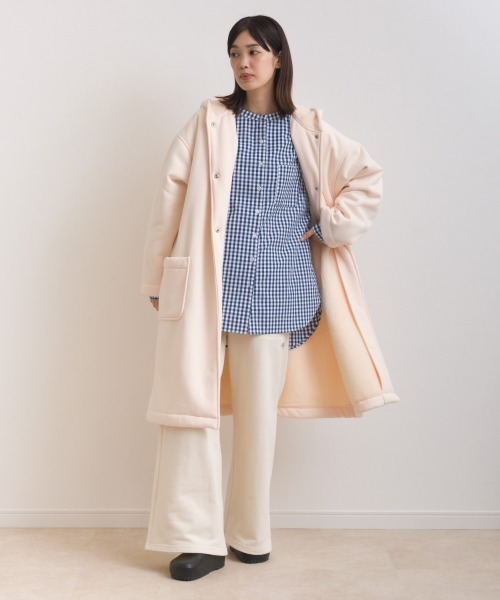 OMNES（オムネス）の「テック裏毛ワイドスウェットパンツ（スウェットパンツ・レディース・ブラック/ダークグレー/ホワイト/グレー・FREE）」の9枚目の写真