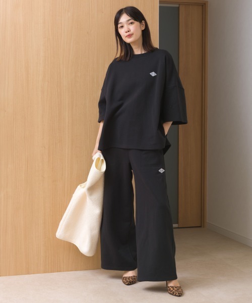 OMNES（オムネス）の「テック裏毛ワイドスウェットパンツ（スウェットパンツ・レディース・ブラック/ダークグレー/ホワイト/グレー・FREE）」の14枚目の写真