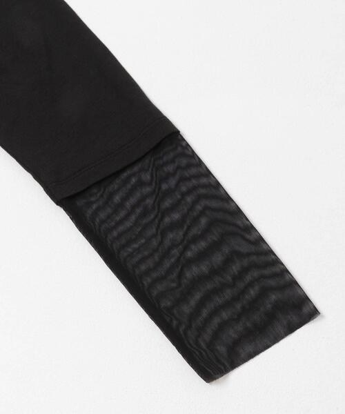 SENSE OF PLACE by URBAN RESEARCH（センスオブプレイスバイアーバンリサーチ）の「シアーレイヤードTシャツ（Tシャツ/カットソー・レディース・イエロー/アイボリー/ブラック・ONE）」の14枚目の写真
