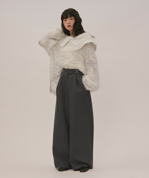 loin nuit sheer collar knit / シアーカラーニット loin nuit（ロワンニュイ）の「sheer collar knit / シアー