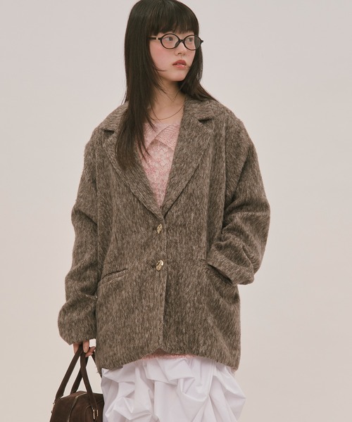 sheer collar knit / シアーカラーニット（ニット/セーター