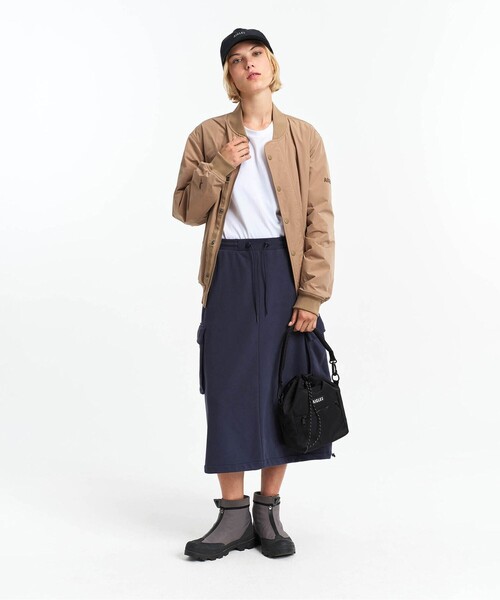 AIGLE(エーグル)の「フレンチテリーカーゴスカート(スカート・レディース・ブラック/ネイビー・40/38/36)」の4枚目の写真