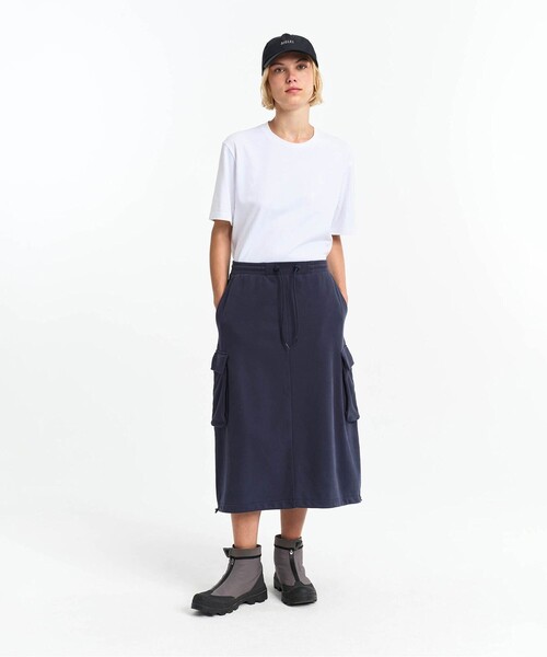 AIGLE(エーグル)の「フレンチテリーカーゴスカート(スカート・レディース・ブラック/ネイビー・40/38/36)」の5枚目の写真