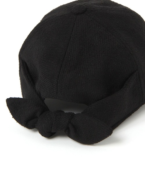 studio CLIP（スタディオクリップ）の「バックリボンCAP（キャップ・レディース・ブラック/アイボリー・FREE）」の11枚目の写真