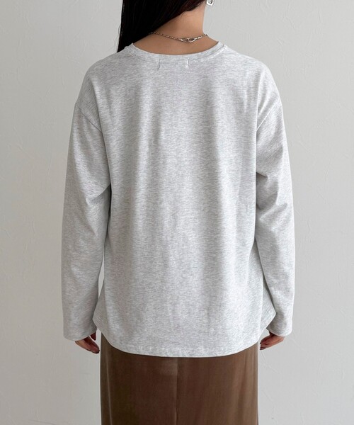 fredy emue(フレディエミュ)の「ロゴプリントロンTシャツ(Tシャツ/カットソー・レディース・ライトグレー/オフホワイト/アイボリー・38)」の14枚目の写真