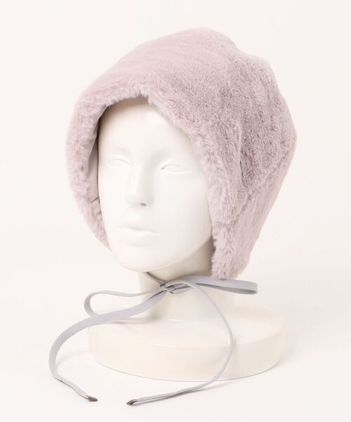 ANNA SUI(アナスイ)の「リバーシブルボンネット(キャップ・レディース・オフホワイト/チャコールグレー/ライトパープル/ベージュ・FREE)」の6枚目の写真