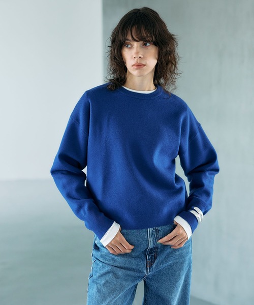 N.O.R.C（ノーク）の「【ZOZO限定】ファンクションイージーニット（ニット/セーター・レディース・ブルー/ブラック/チャコール/ベビーピンク/アイボリー・フリー）」の16枚目の写真