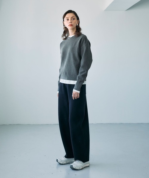 N.O.R.C（ノーク）の「【ZOZO限定】ファンクションイージーニット（ニット/セーター・レディース・ブルー/ブラック/チャコール/ベビーピンク/アイボリー・フリー）」の18枚目の写真