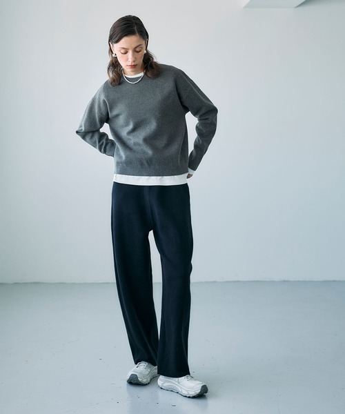 N.O.R.C（ノーク）の「【ZOZO限定】ファンクションイージーニット（ニット/セーター・レディース・ブルー/ブラック/チャコール/ベビーピンク/アイボリー・フリー）」の19枚目の写真