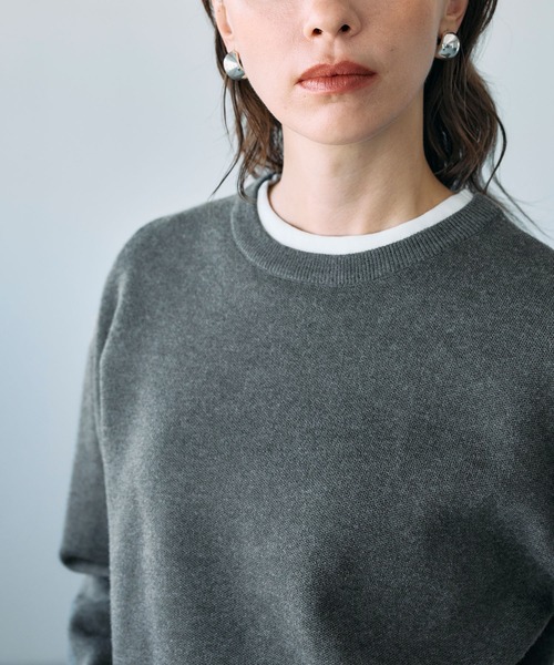 N.O.R.C（ノーク）の「【ZOZO限定】ファンクションイージーニット（ニット/セーター・レディース・ブルー/ブラック/チャコール/ベビーピンク/アイボリー・フリー）」の22枚目の写真