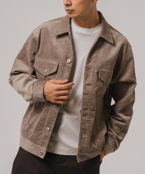 コーデュロイ トラッカー ジャケット（その他アウター）｜EDIFICE
