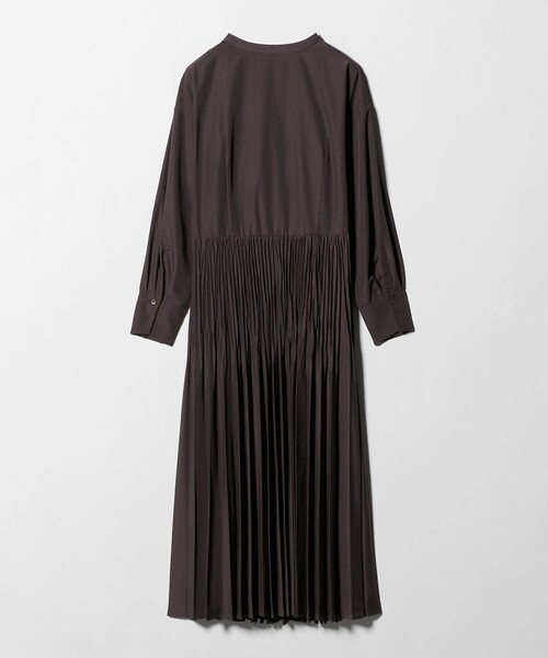 green label relaxing（グリーンレーベルリラクシング）の「［size SHORTあり］ワッシャー プリーツ ロングスリーブ ワンピース（ワンピース・レディース・ダークブラウン/ライトブルー/ブラック・FREE/SHORT）」の18枚目の写真