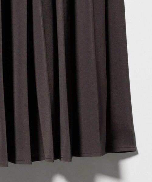 green label relaxing（グリーンレーベルリラクシング）の「［size SHORTあり］ワッシャー プリーツ ロングスリーブ ワンピース（ワンピース・レディース・ダークブラウン/ライトブルー/ブラック・FREE/SHORT）」の21枚目の写真