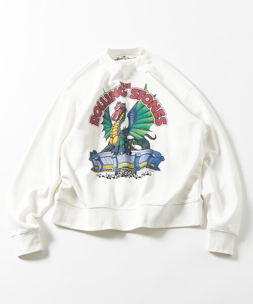 FREAK'S STORE(フリークスストア)の「【EXCLUSIVE】 The Rolling Stones SWT/ローリングストーンズ フロントプリント クルーネック スウェット(スウェット・メンズ・ブラック/オフホワイト・LARGE/MEDIUM/X-LARGE)」の3枚目の写真