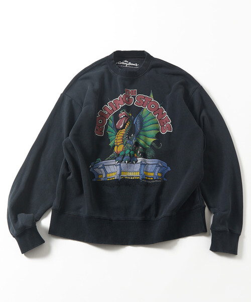 FREAK'S STORE(フリークスストア)の「【EXCLUSIVE】 The Rolling Stones SWT/ローリングストーンズ フロントプリント クルーネック スウェット(スウェット・メンズ・ブラック/オフホワイト・LARGE/MEDIUM/X-LARGE)」の5枚目の写真