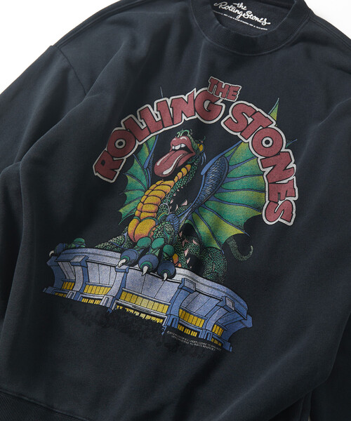 FREAK'S STORE(フリークスストア)の「【EXCLUSIVE】 The Rolling Stones SWT/ローリングストーンズ フロントプリント クルーネック スウェット(スウェット・メンズ・ブラック/オフホワイト・LARGE/MEDIUM/X-LARGE)」の8枚目の写真