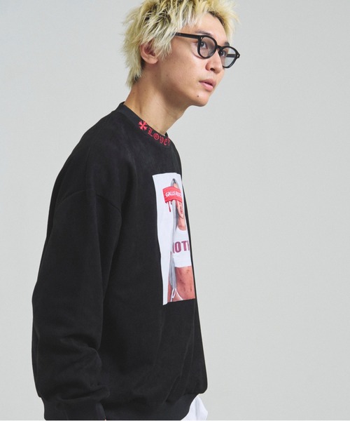 GALLIS ADDICTION（ガリスアディクション）の「GA SUEDE PHOTO CREW（スウェット・メンズ・ブラック/アイボリー・M/L）」の16枚目の写真