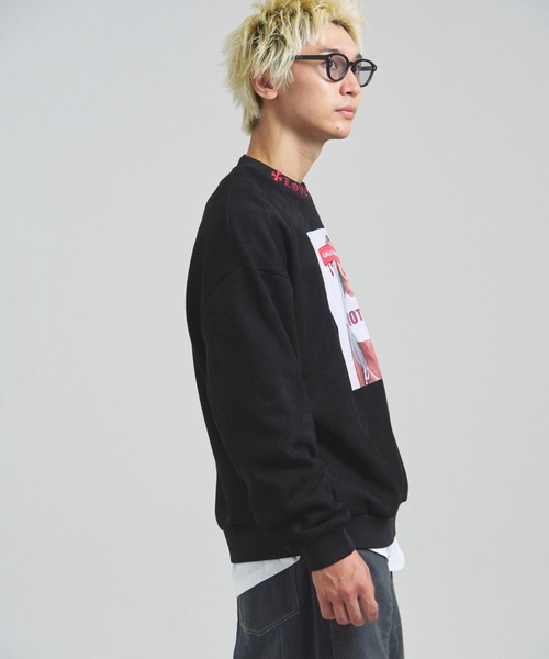 GALLIS ADDICTION（ガリスアディクション）の「GA SUEDE PHOTO CREW（スウェット・メンズ・ブラック/アイボリー・M/L）」の14枚目の写真