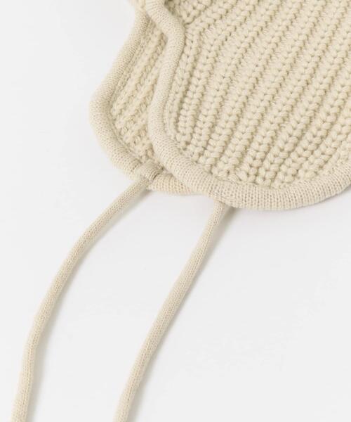 SMELLY（スメリー）の「リブニットフライトキャップ（ニットキャップ/ビーニー・レディース・モカ/チャコールグレー/ベージュ・-）」の12枚目の写真