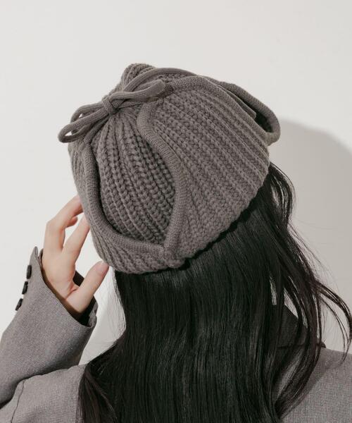 リブニットフライトキャップ（ニットキャップ/ビーニー）｜SMELLY