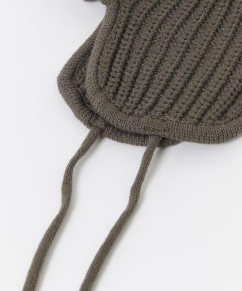 SMELLY（スメリー）の「リブニットフライトキャップ（ニットキャップ/ビーニー・レディース・モカ/チャコールグレー/ベージュ・-）」の21枚目の写真