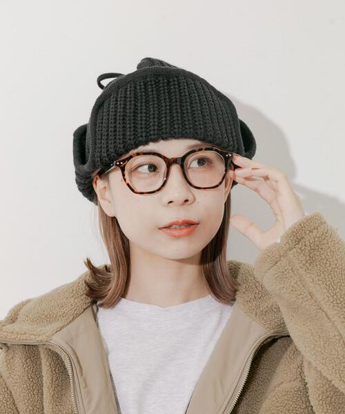 セール】リブニットフライトキャップ（ニットキャップ/ビーニー