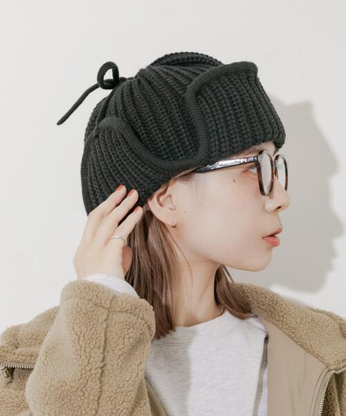 リブニットフライトキャップ（ニットキャップ/ビーニー）｜SMELLY
