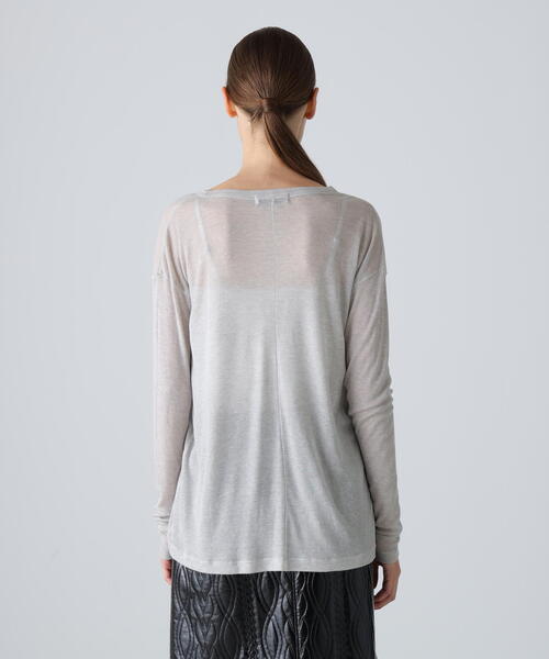 ADORE(アドーア)の「◆ソフトハイゲージジャージートップス(Tシャツ/カットソー・レディース・ブラック/ピンク/ミント/グレー・38)」の13枚目の写真