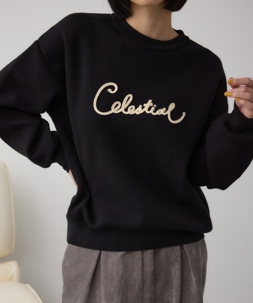 セール】ロゴ刺繍ニットトップス（ニット/セーター）｜AZUL BY MOUSSY