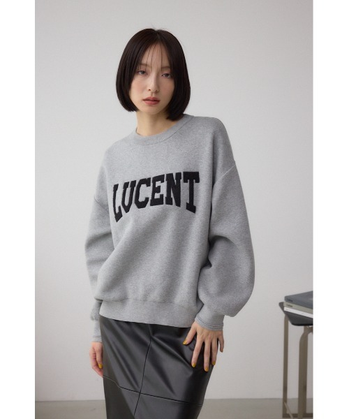 AZUL by moussy(アズールバイマウジー)の「ロゴ刺繍ニットトップス(ニット/セーター・レディース・ブラック/ライトイエロー/杢グレー・FREE)」の17枚目の写真