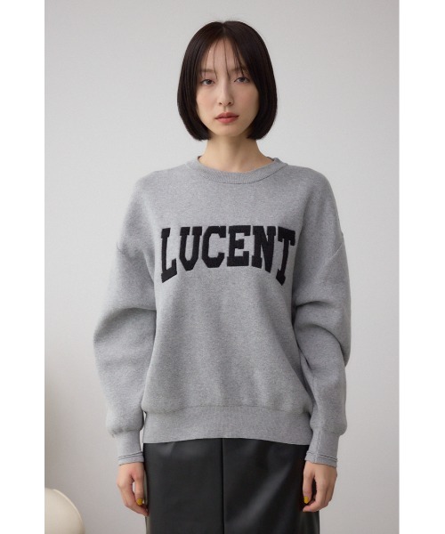 AZUL by moussy(アズールバイマウジー)の「ロゴ刺繍ニットトップス(ニット/セーター・レディース・ブラック/ライトイエロー/杢グレー・FREE)」の19枚目の写真