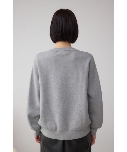 AZUL by moussy(アズールバイマウジー)の「ロゴ刺繍ニットトップス(ニット/セーター・レディース・ブラック/ライトイエロー/杢グレー・FREE)」の21枚目の写真