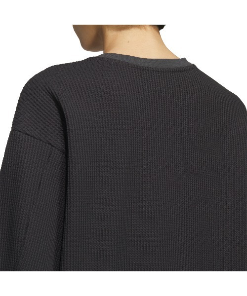 adidas(アディダス)の「【別注】アディダス adidas ラックスフロー オールデイズ ルーズフィット ワッフル フリース クルーシ 限定コラボ(Tシャツ/カットソー・レディース・オフホワイト/チャコールグレー/ピンク・S/M/L/XL)」の21枚目の写真