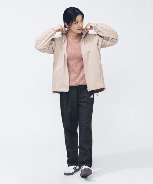 adidas(アディダス)の「【別注】アディダス adidas ラックスフロー オールデイズ ルーズフィット ワッフル フリース クルーシ 限定コラボ(Tシャツ/カットソー・レディース・オフホワイト/チャコールグレー/ピンク・S/M/L/XL)」の17枚目の写真