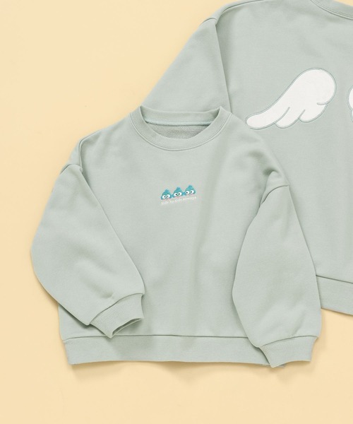 GLOBAL WORK（グローバルワーク）の「【シナモロール/ハンギョドン】アップリケスウェット/595485（スウェット・キッズ・ブルー系その他/ライトグリーン/ホワイト/チャコールグレー・100cm/120cm/110cm/150cm/140cm/160cm/130cm）」の20枚目の写真