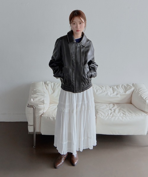 セール】バイカラーユニークラインボンテージオーバーサイズカラー