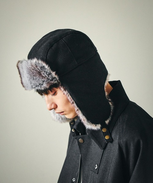 LAKOLE(ラコレ)の「フライトハット / 581013(ハット・メンズ・ネイビー/ブラウン/ブラック・9)」の6枚目の写真