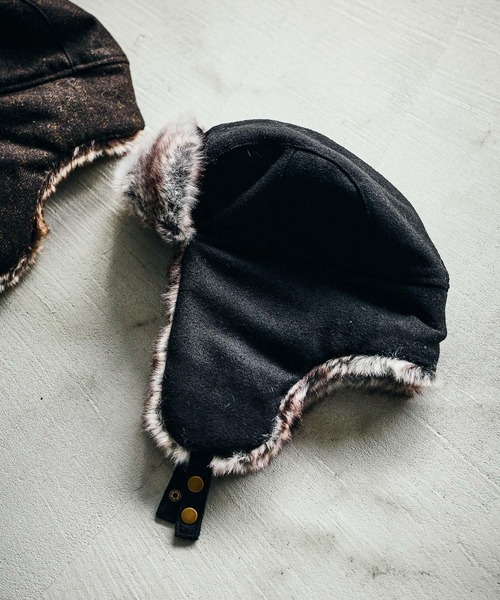 LAKOLE(ラコレ)の「フライトハット / 581013(ハット・メンズ・ネイビー/ブラウン/ブラック・9)」の7枚目の写真