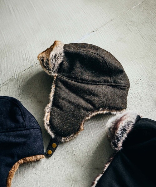 LAKOLE(ラコレ)の「フライトハット / 581013(ハット・メンズ・ネイビー/ブラウン/ブラック・9)」の8枚目の写真